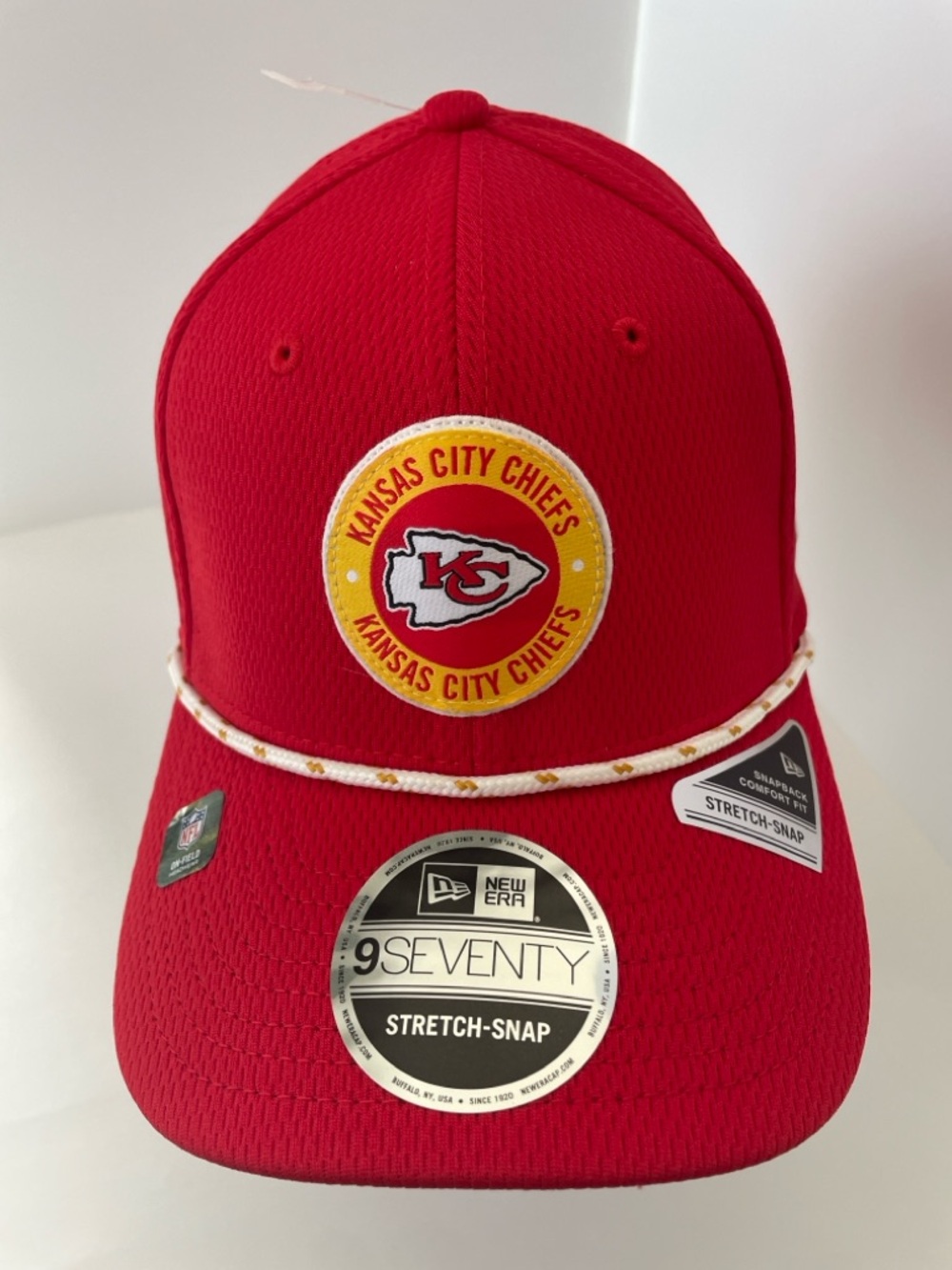 NWT Kansas City Chiefs New Era 9Seventy Sideline Red Adjustable Hat